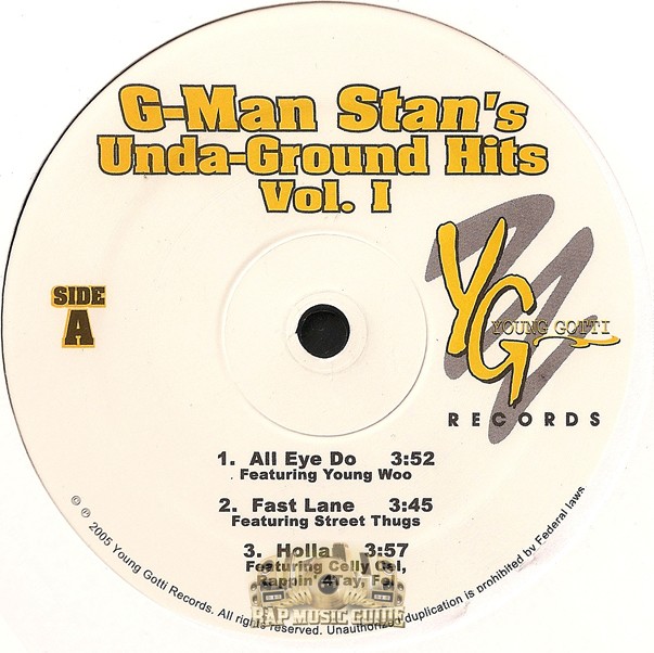 洋楽 G-MAN STAN'S Unda' Ground Hits Vol. II G-Man Stan - Unda-Ground Hits Vol.I: Record | Rap Music Guide